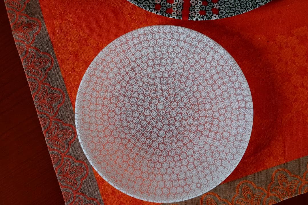 ミルフィオリ ガラス プレート グラス 江波冨士子/舩木倭帆/藤田喬平/田子美紀