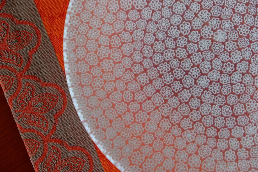 ミルフィオリ ガラス プレート グラス 江波冨士子/舩木倭帆/藤田喬平/田子美紀