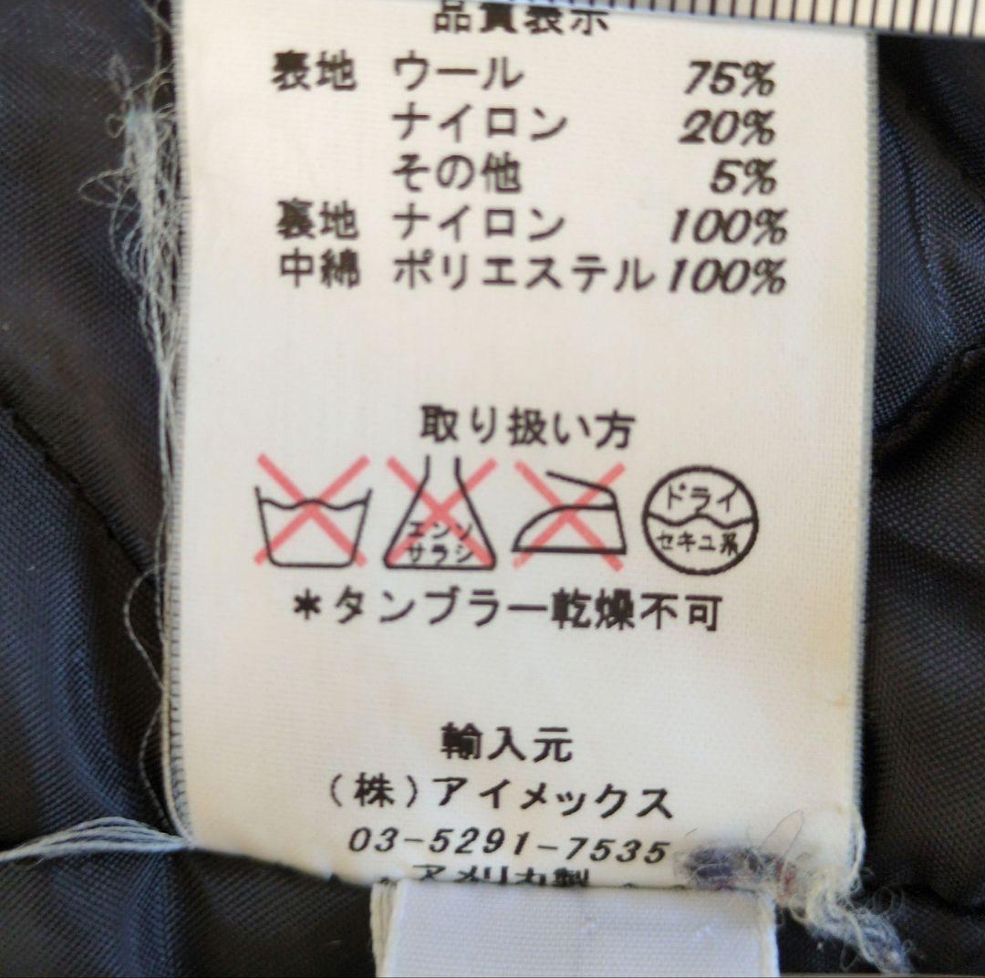 USNAVY Pコート L 米国製 メルトンウール アンカーボタン キルティング