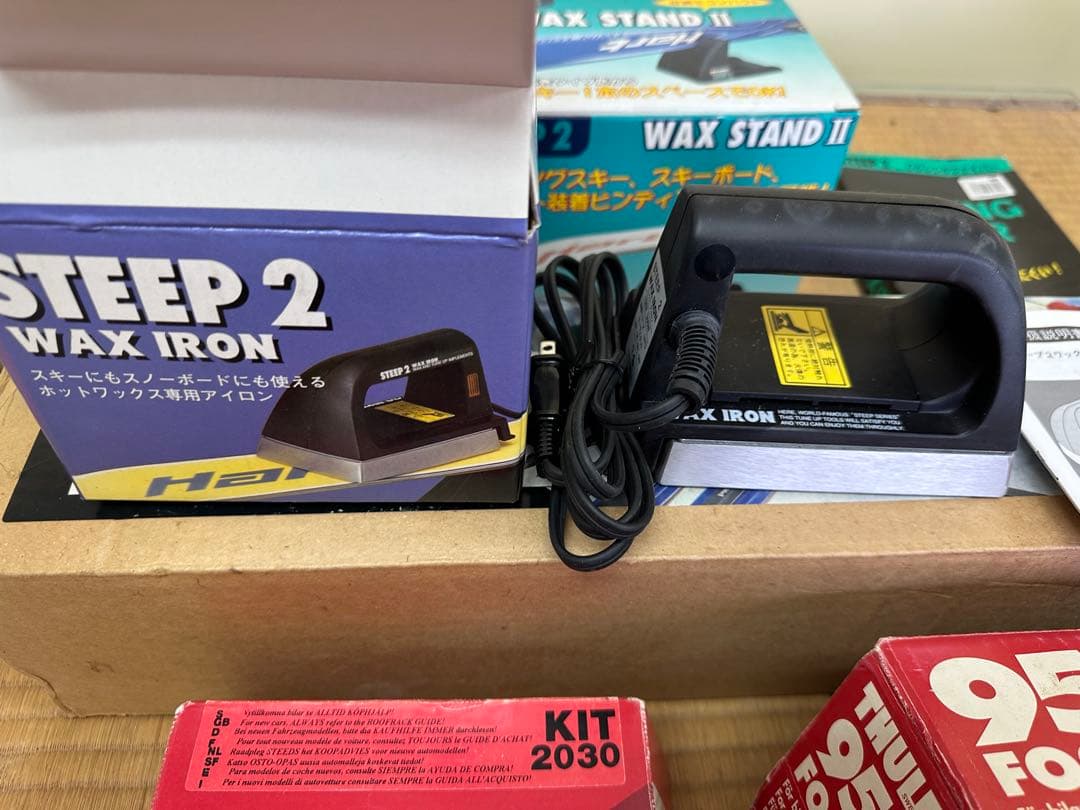 【スキーキャリア　7点セット】　ルーフキャリア　スノボー　キャンプ　ワックス