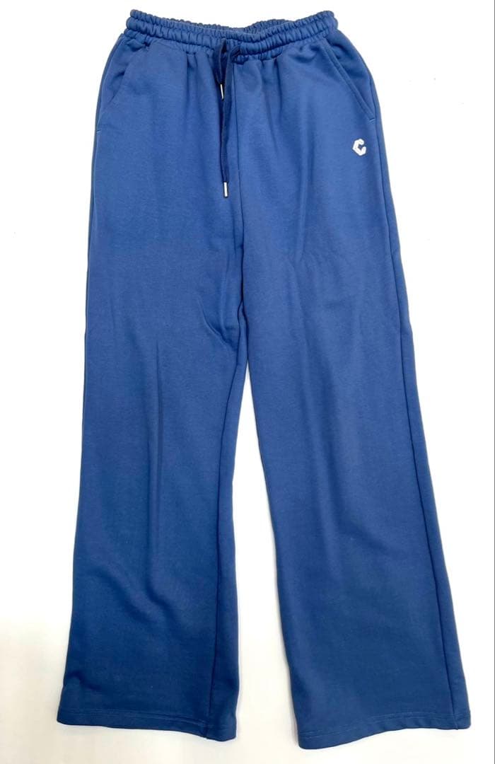 クロノス CRONOS WOMEN PILE HOODIE ブルー セットアップ