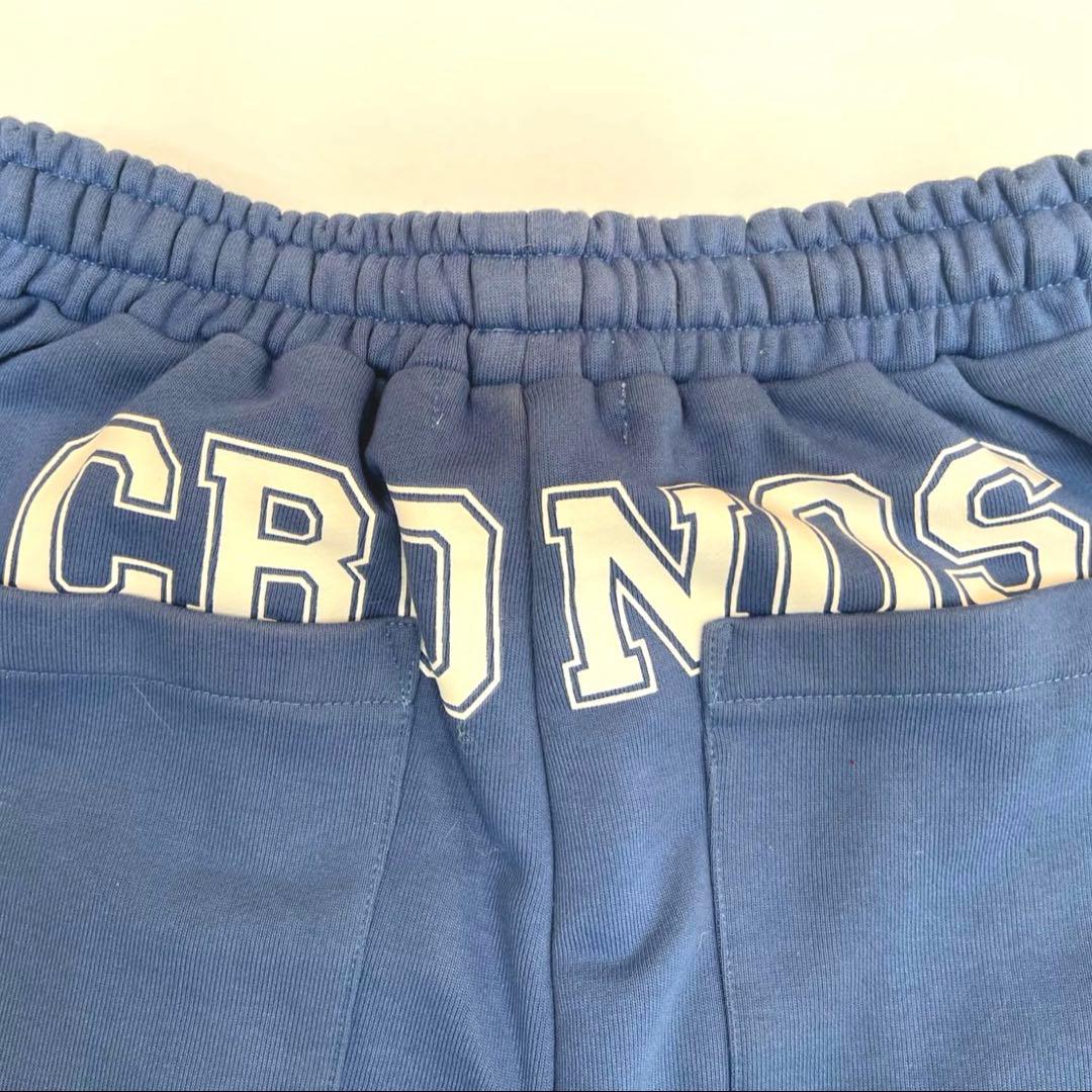 クロノス CRONOS WOMEN PILE HOODIE ブルー セットアップ