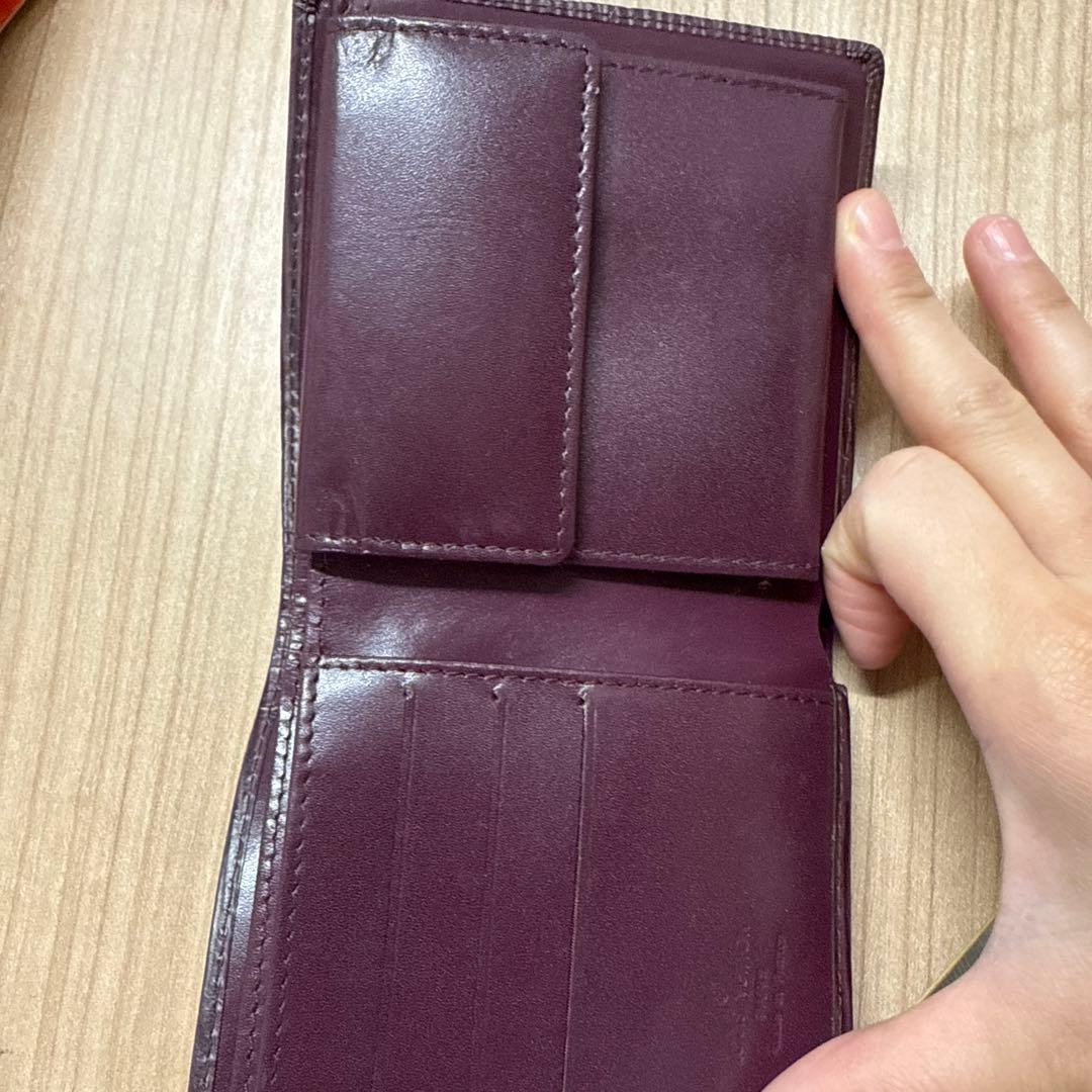 ま*め様 LOUIS VUITTON パープル 二つ折り財布