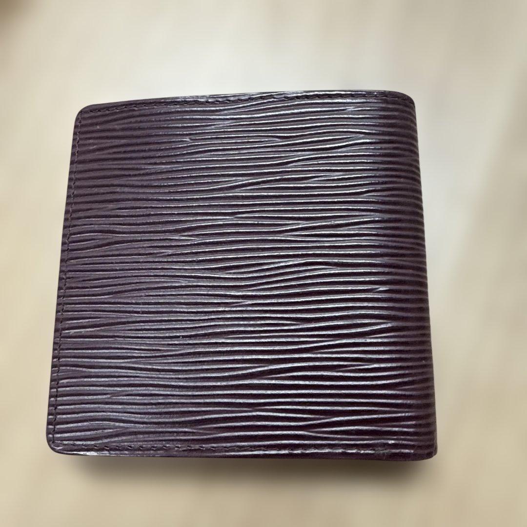 ま*め様 LOUIS VUITTON パープル 二つ折り財布