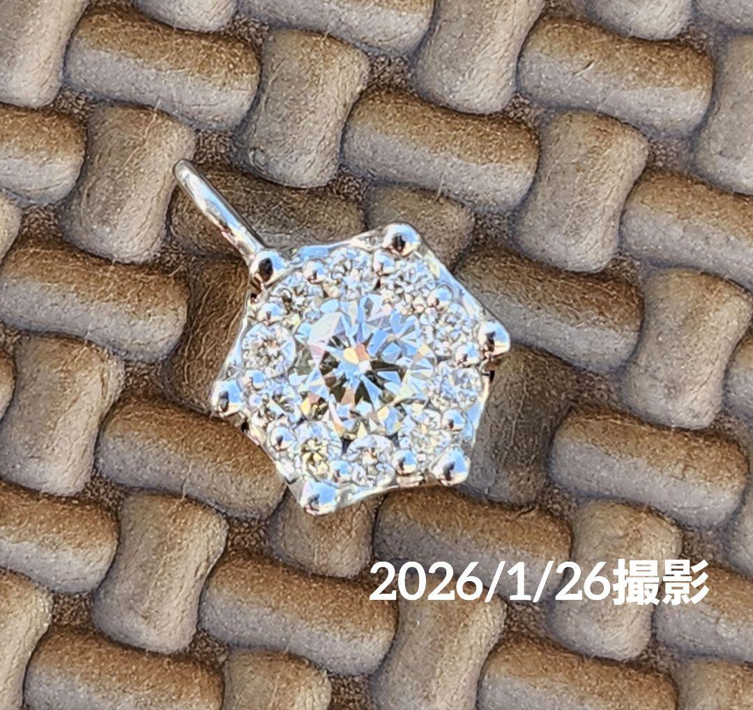プラチナネックレス　Pt900　ネックレストップ　ダイヤモンド　0.31ct ✨