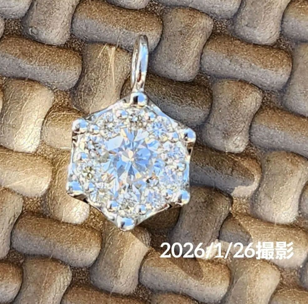 プラチナネックレス　Pt900　ネックレストップ　ダイヤモンド　0.31ct ✨