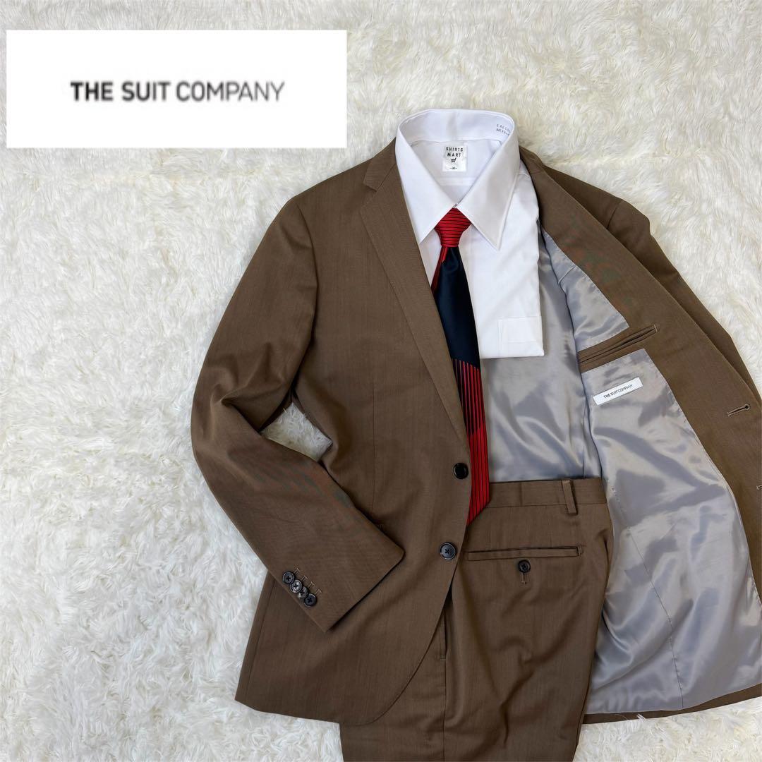 THE SUIT COMPANY ブラウン系スーツ 170cm 6Drop M