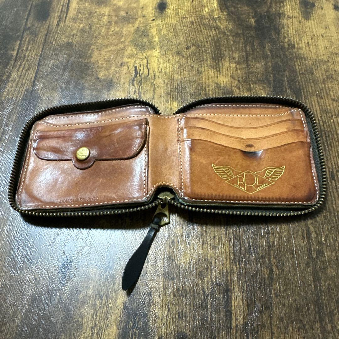 R.R.L Ralph Lauren／Leather Wallet