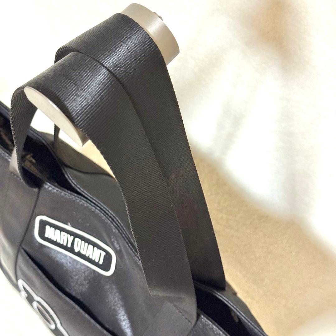 希少 極美品✨ MARY QUANT ワッペンポイントシャイニートートバッグ