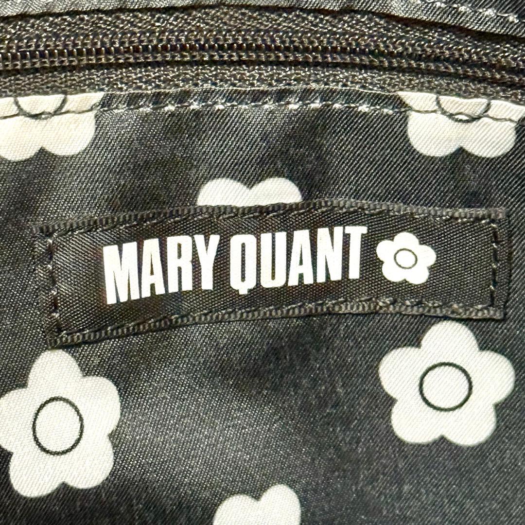 希少 極美品✨ MARY QUANT ワッペンポイントシャイニートートバッグ