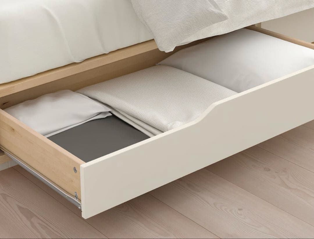 IKEA MANDAL ベッドフレーム 160x200cm 引き出し付き