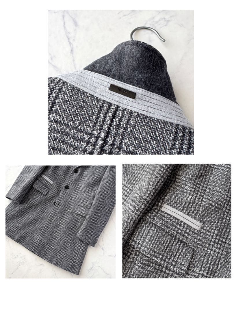 HUGO BOSS ヒューゴボス チェスター コート グレー 48 L相当!!