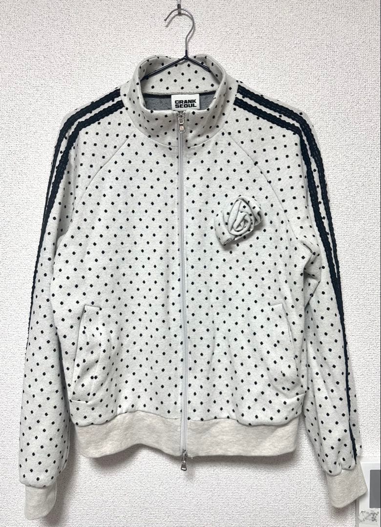 トップス CRANK Rose Dot Track Jacket_Oatmeal