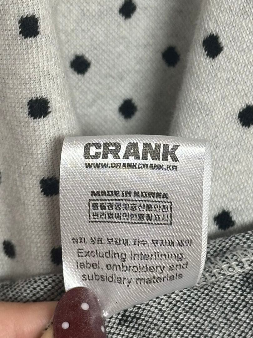 トップス CRANK Rose Dot Track Jacket_Oatmeal