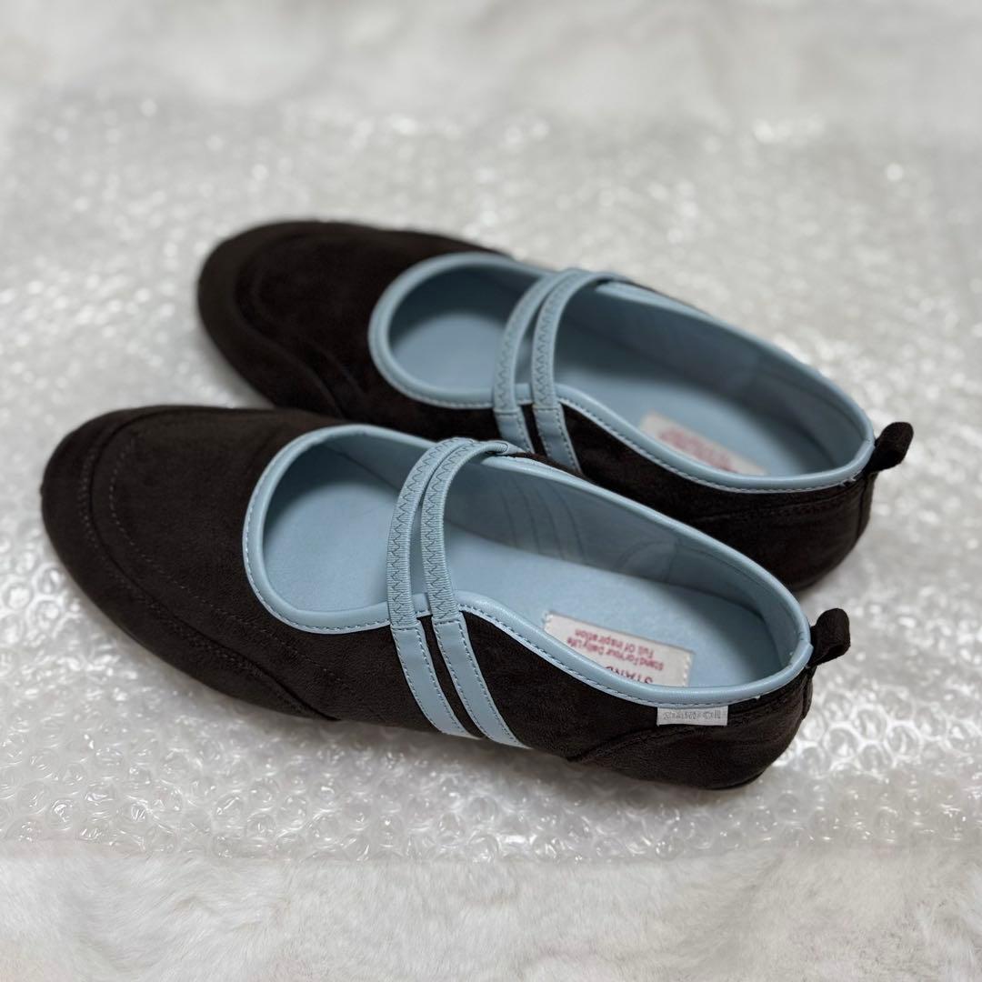 STAND OIL ストラップメリージェーンスニーカー(マロンコンビ) 24.5