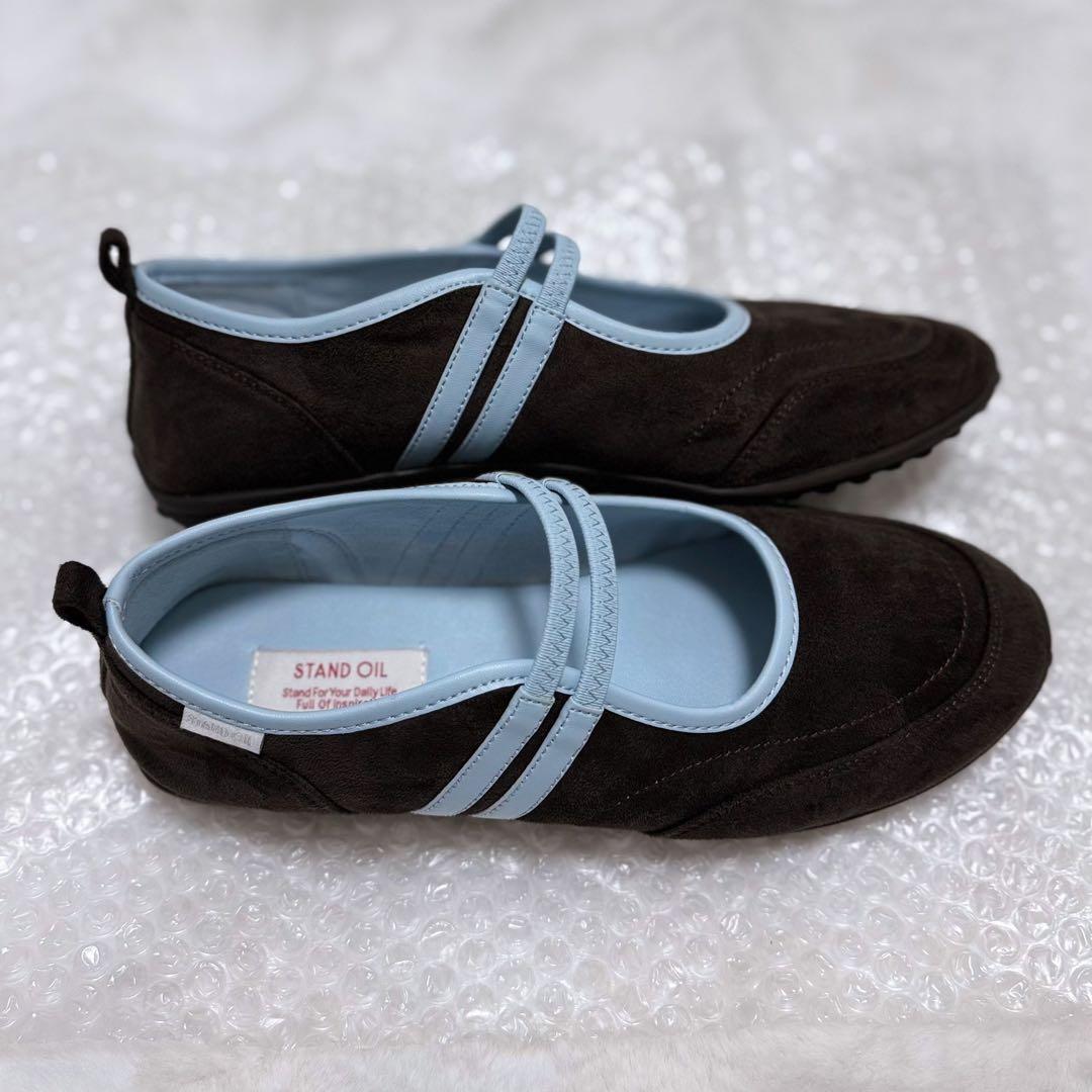 STAND OIL ストラップメリージェーンスニーカー(マロンコンビ) 24.5