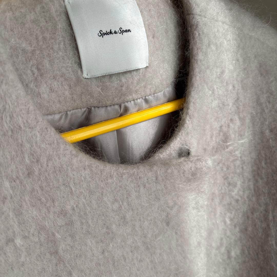 ネット完売品⭐︎Spick & Span美品⭐︎シャギーコクーンコート　38グレー
