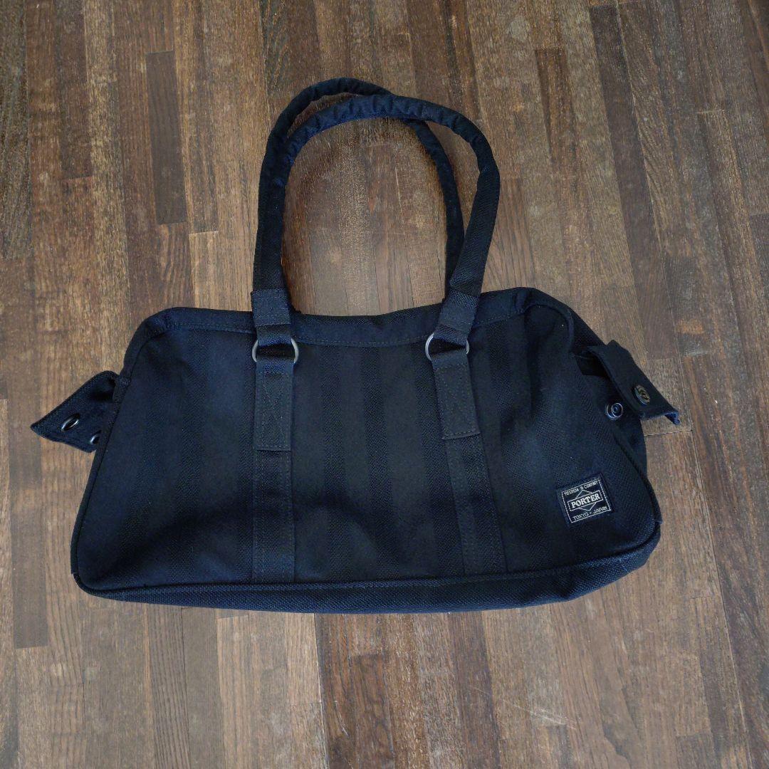 ポーター　タンゴブラック　ミニボストン　ブラック　丹後ちりめん