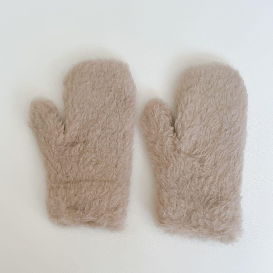 23AW　Max Mara　テディベア　手袋　OMBRATO　アルパカ　ウール