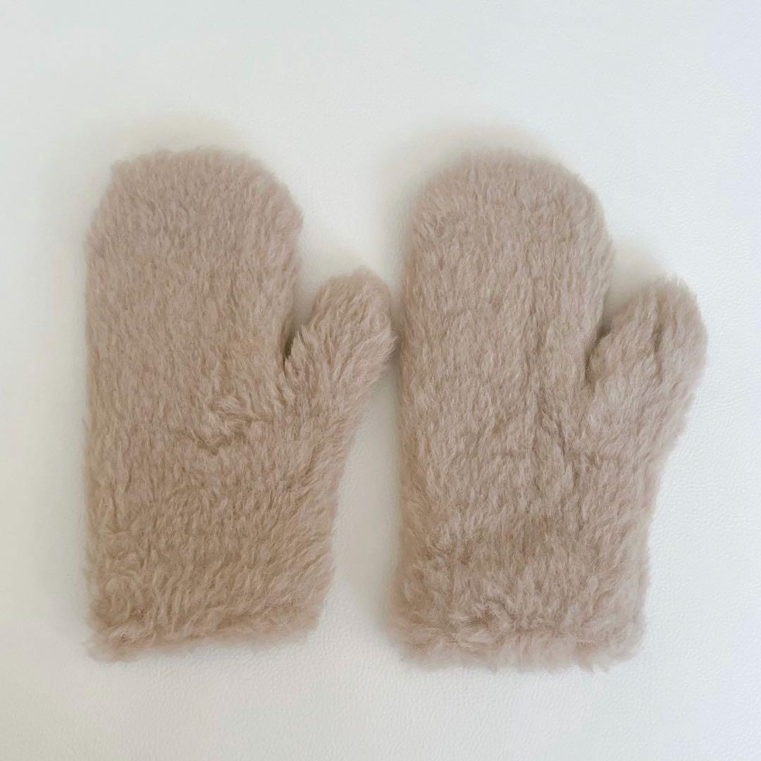 23AW　Max Mara　テディベア　手袋　OMBRATO　アルパカ　ウール