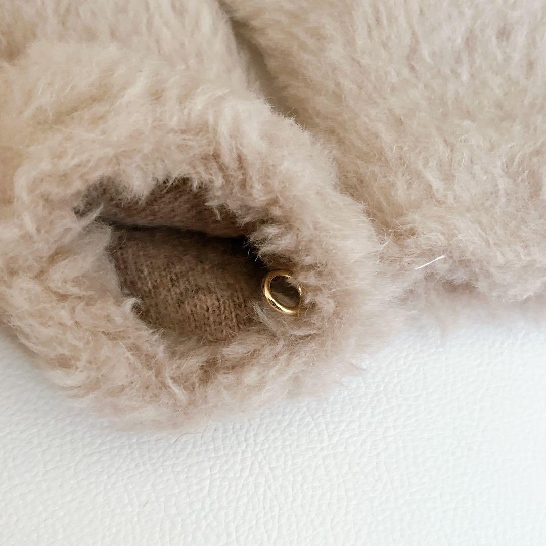 23AW　Max Mara　テディベア　手袋　OMBRATO　アルパカ　ウール