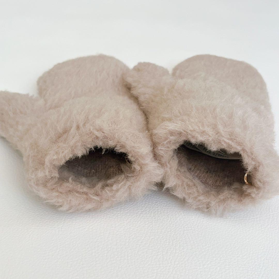 23AW　Max Mara　テディベア　手袋　OMBRATO　アルパカ　ウール