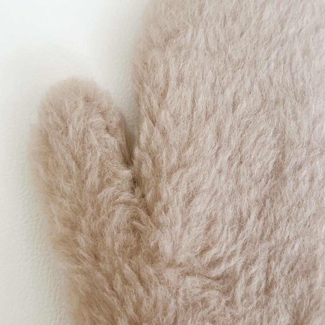 23AW　Max Mara　テディベア　手袋　OMBRATO　アルパカ　ウール