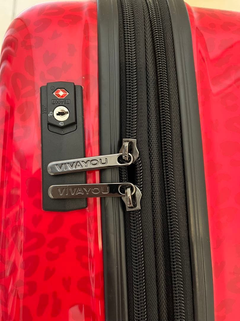 ハート模様 ピンクキャリーケース