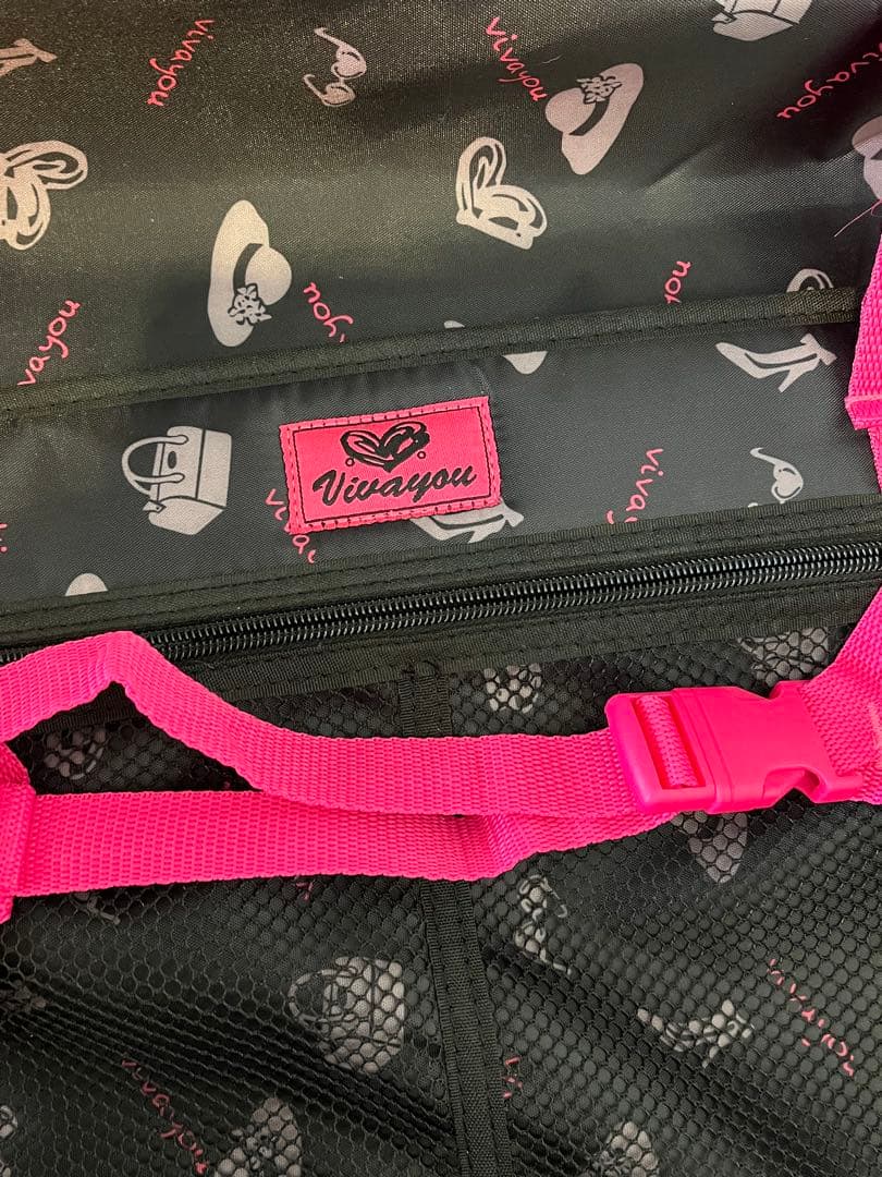 ハート模様 ピンクキャリーケース