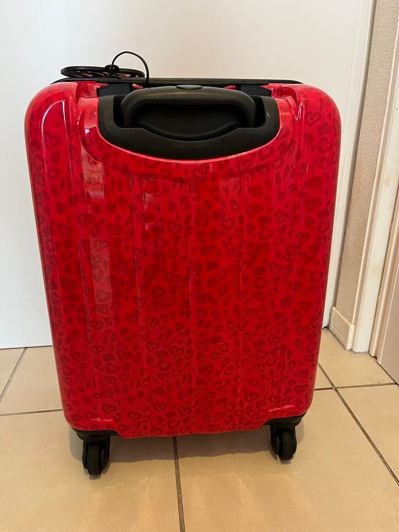 ハート模様 ピンクキャリーケース