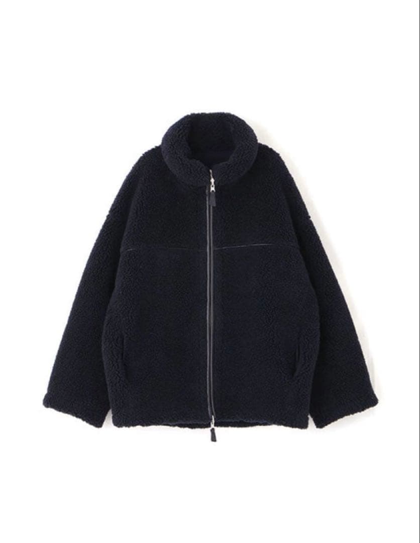 ETRETOKYO エトレトウキョウ　リバーシブルボアブルゾン　ネイビー