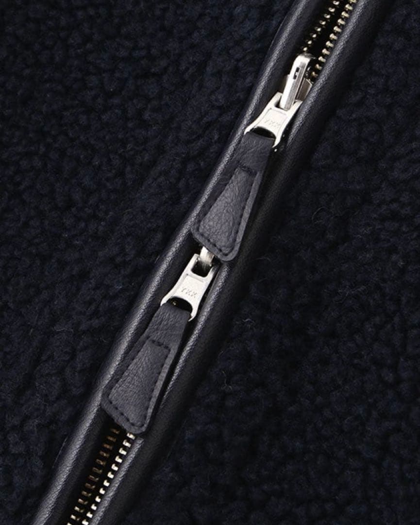 ETRETOKYO エトレトウキョウ　リバーシブルボアブルゾン　ネイビー