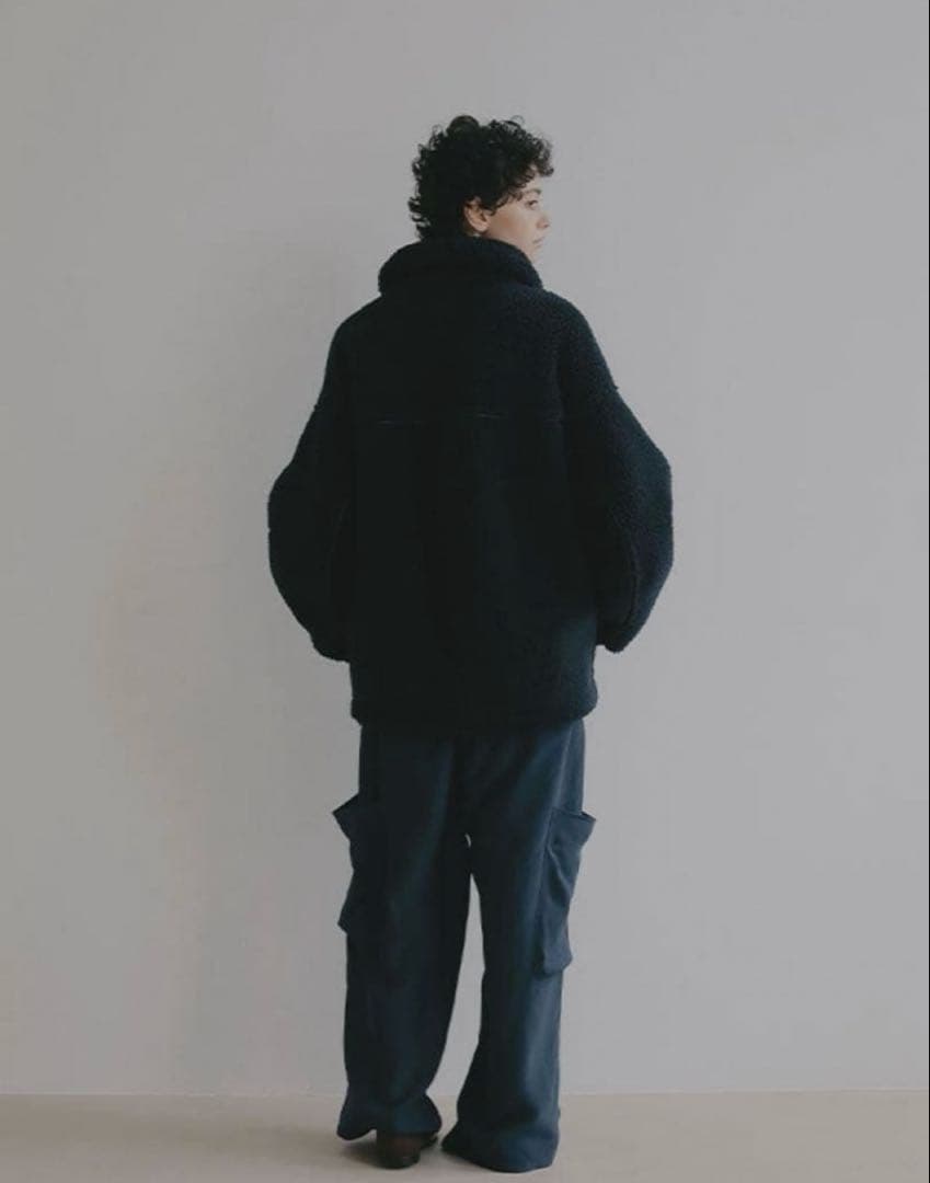 ETRETOKYO エトレトウキョウ　リバーシブルボアブルゾン　ネイビー