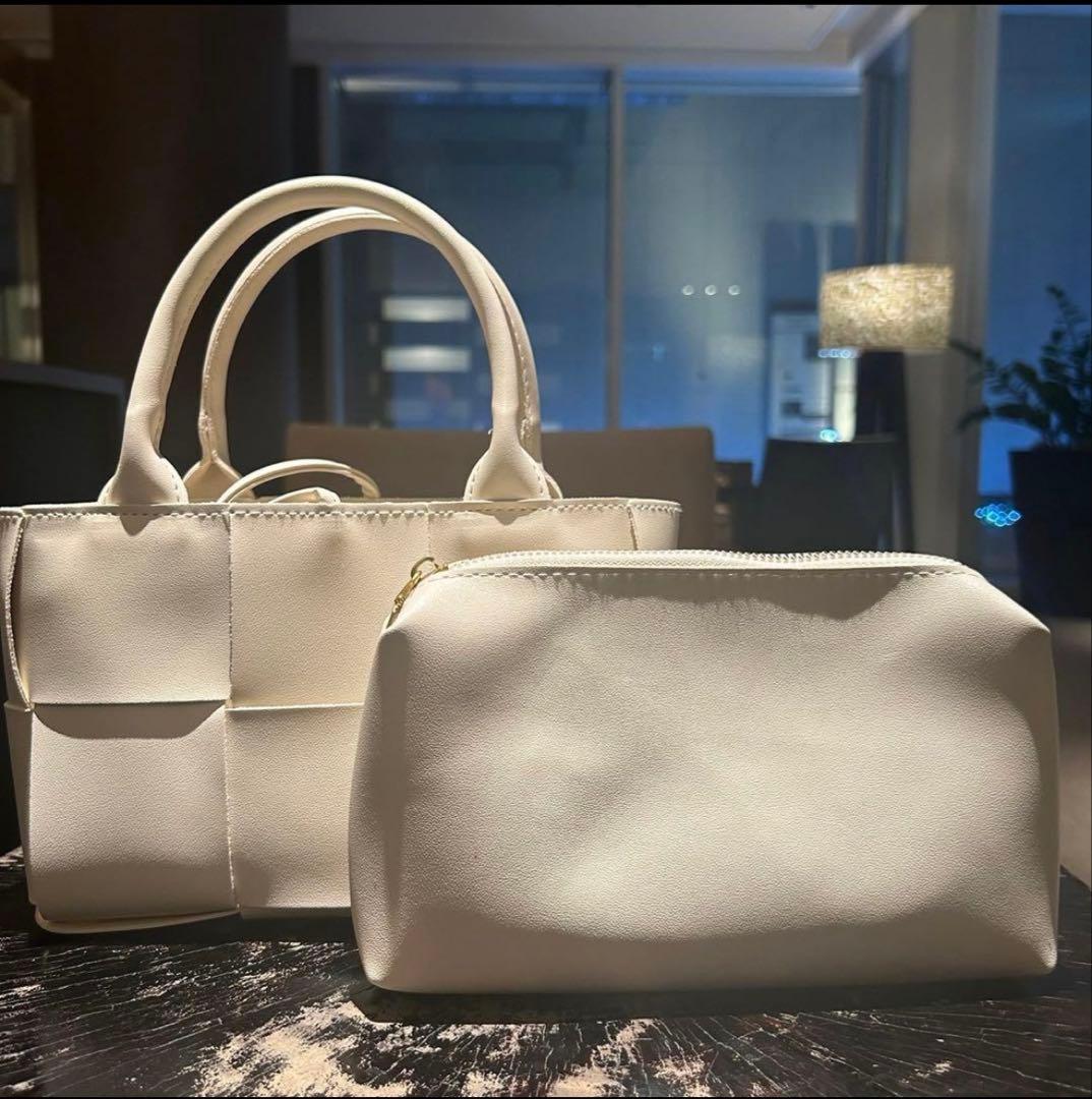 株*C様 イントレチャート トートバッグ 黒 Mサイズ 新品未使用