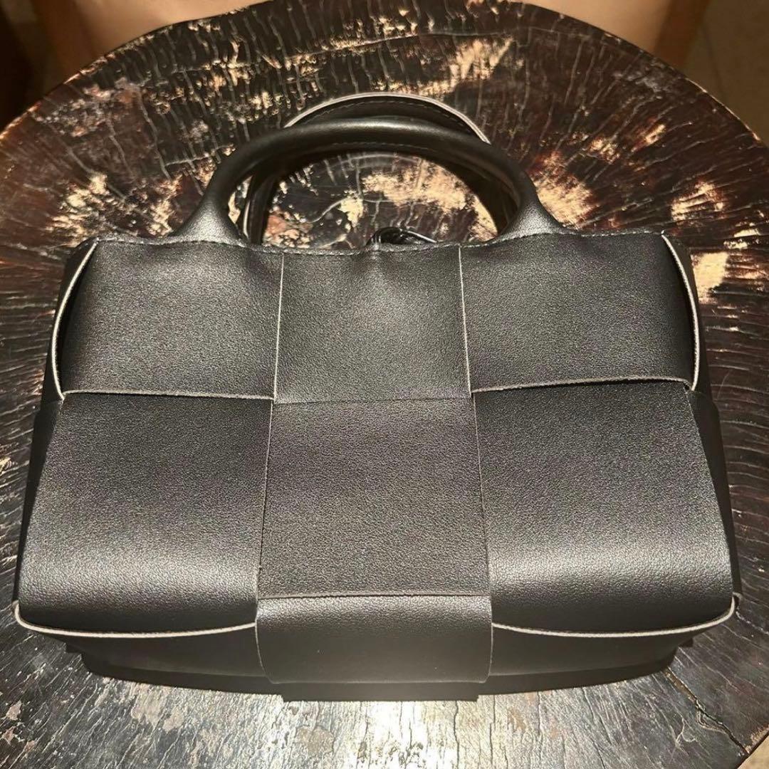 株*C様 イントレチャート トートバッグ 黒 Mサイズ 新品未使用