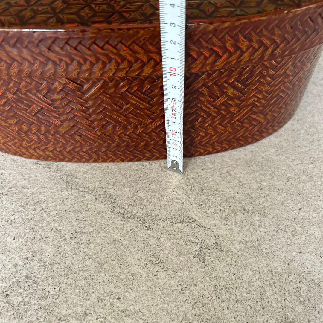 藍胎漆器　伝統工芸品　久留米　らんたい漆器　鎌倉彫茶櫃　2点おまとめ