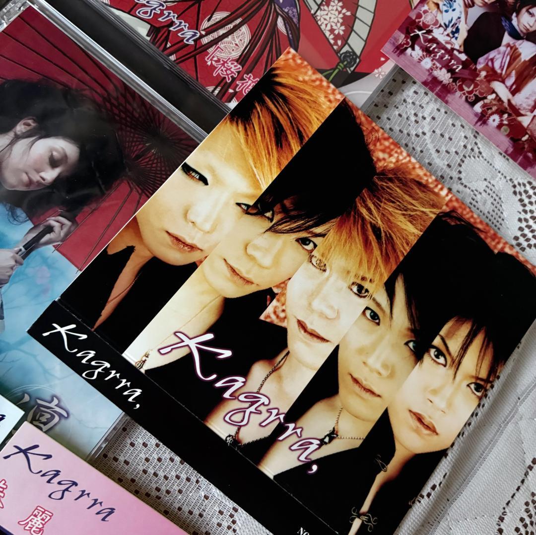 【Kagrra,】非売品 直筆サイン ステッカー CD 7枚 神楽セット