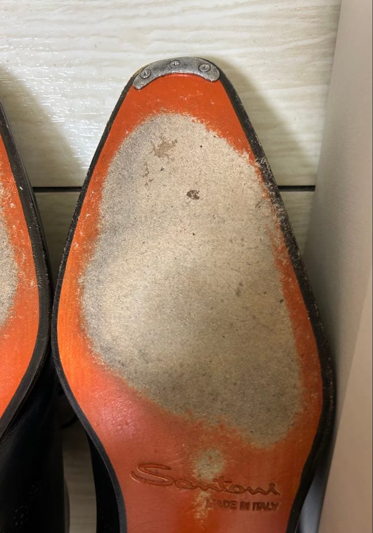 Santoni ブラックオックスフォードシューズ　11542