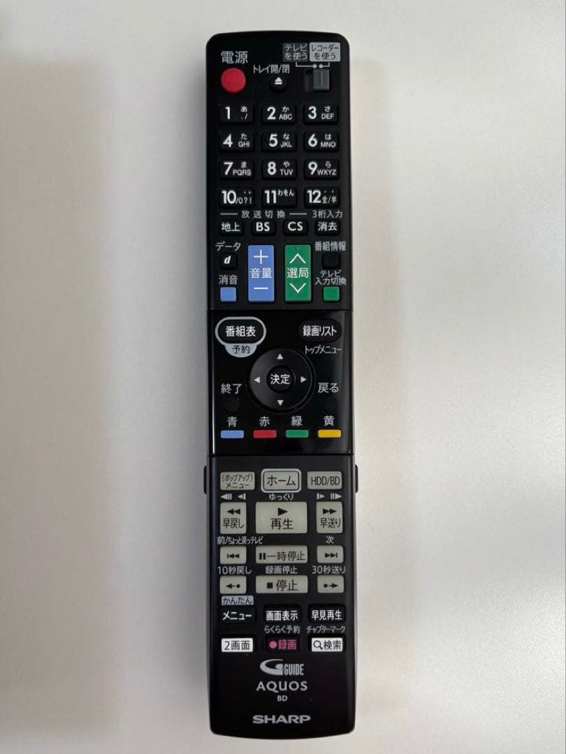 SHARP AQUOS ブルーレイディスクレコーダー BD-W1600(美品)