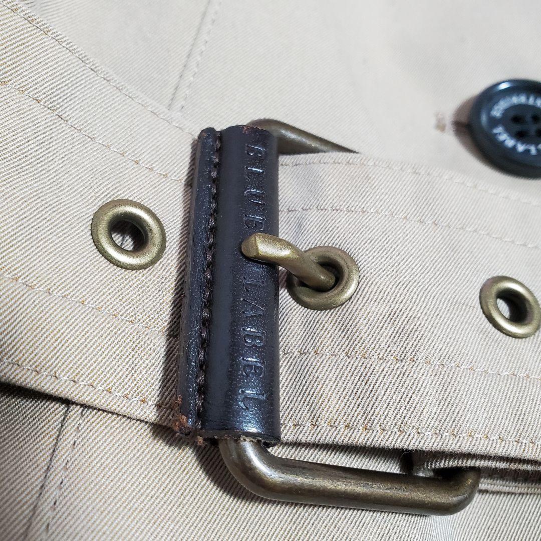 美品✨ブルーレーベルクレストブリッジ　トレンチコート 牛革 チェック 38M