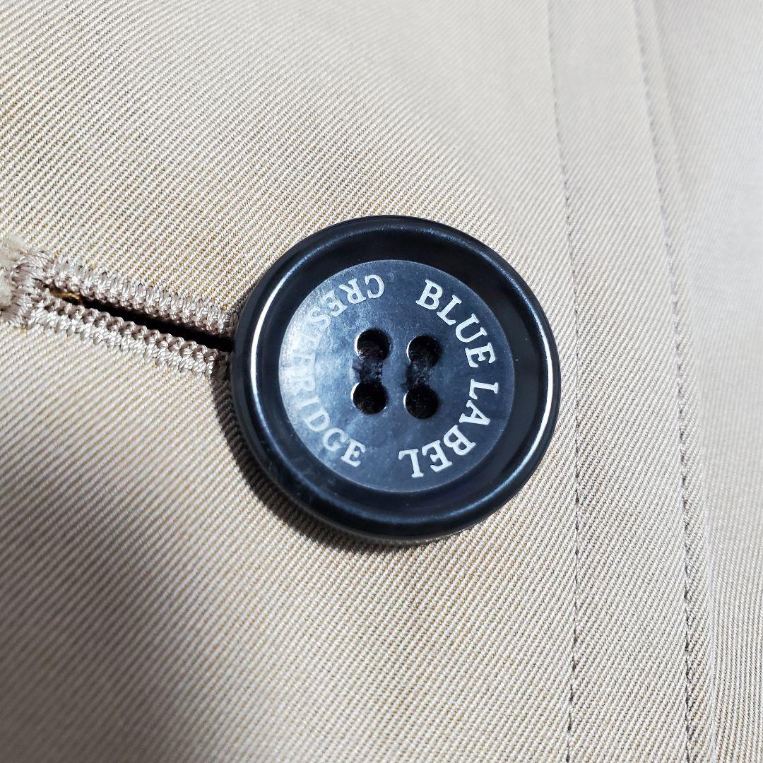 美品✨ブルーレーベルクレストブリッジ　トレンチコート 牛革 チェック 38M