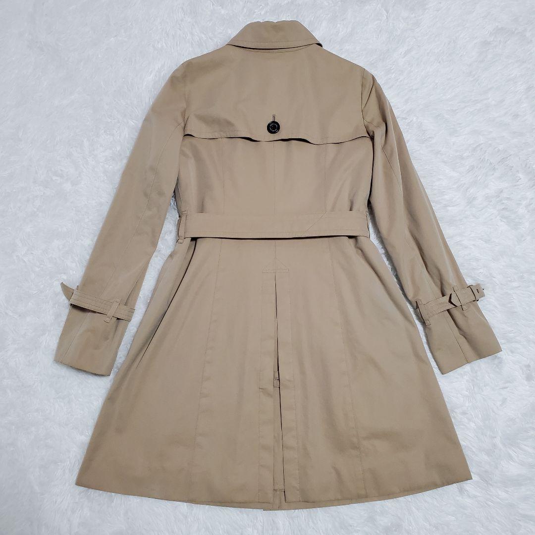 美品✨ブルーレーベルクレストブリッジ　トレンチコート 牛革 チェック 38M