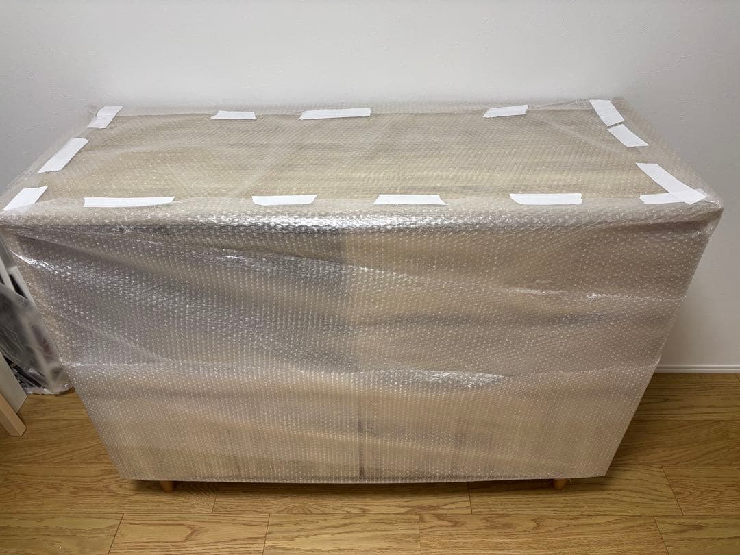 【LOWYA】食器棚 レンジ台 引出しタイプ コンセント付き 木目調