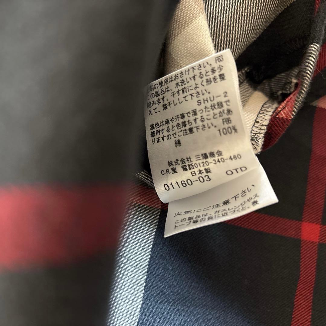美品＊バーバリーロンドン　ノバチェック　長袖シャツワンピース　Ａライン　160