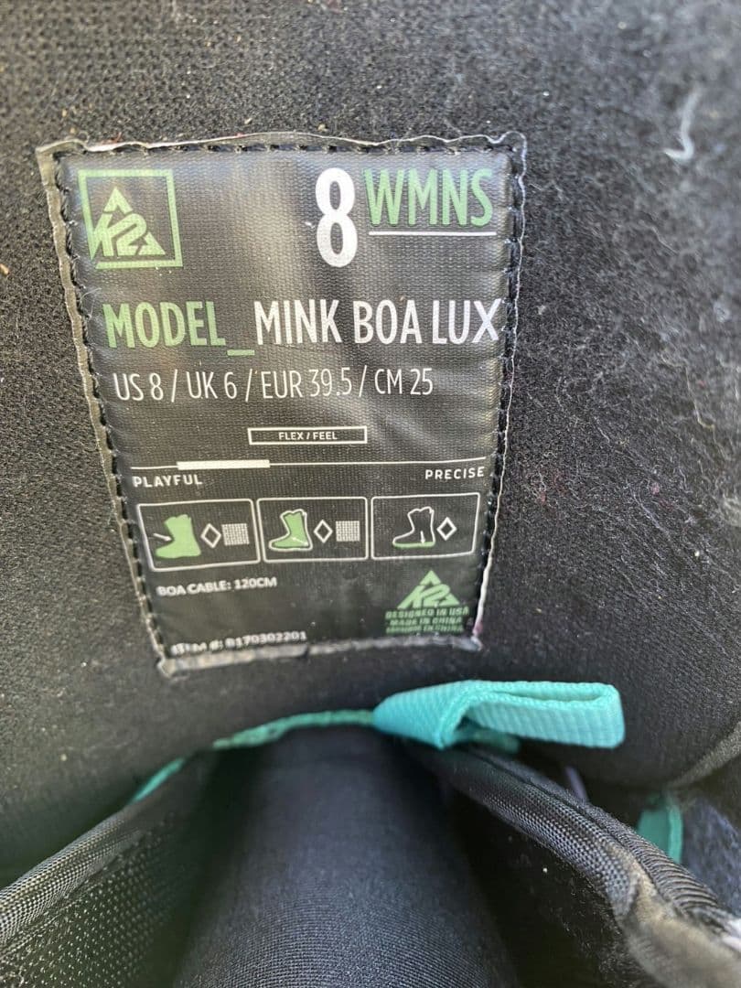 ★*★様 K2 MINK BOA LUX スノーブーツ 25cm
