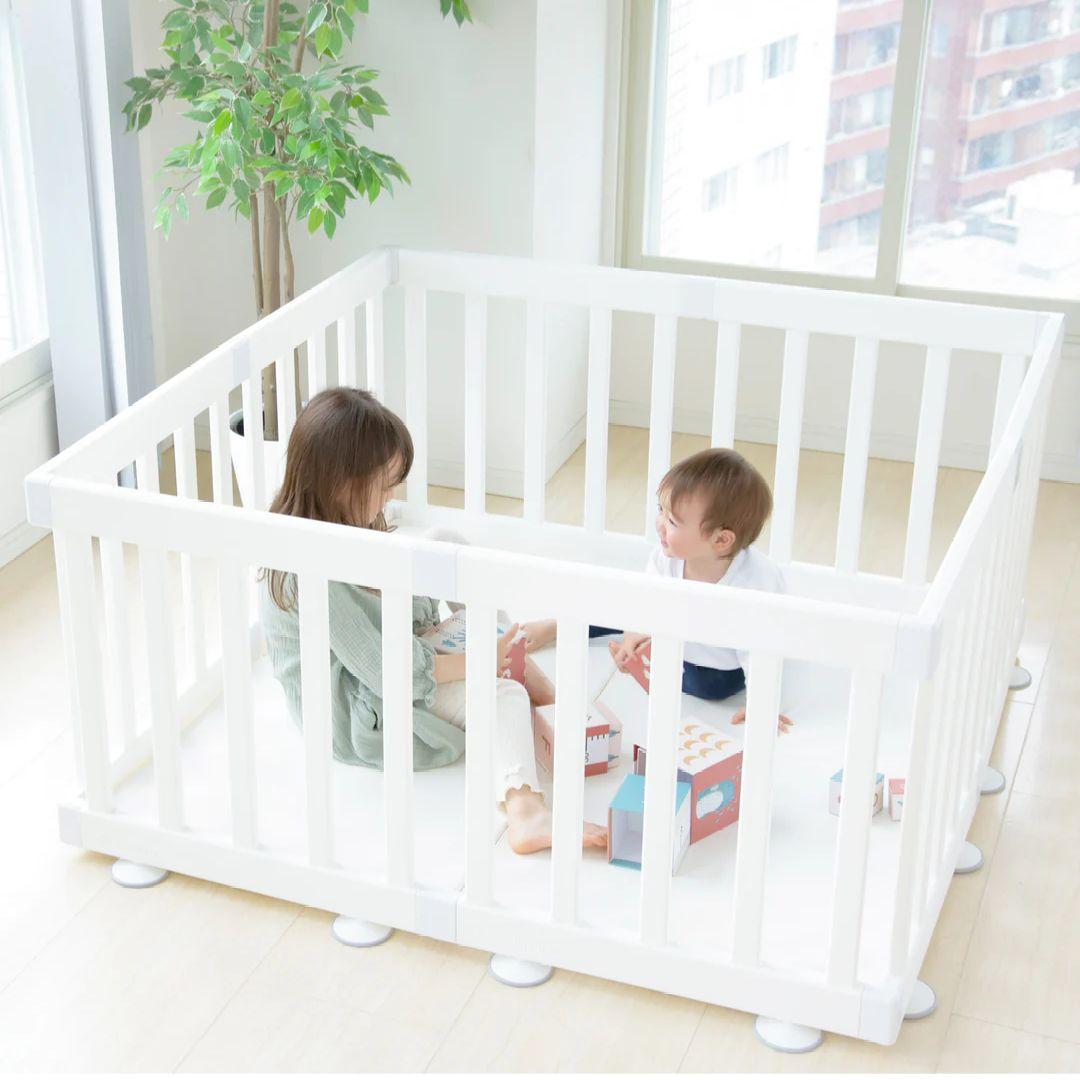 【ちゃぴ】アイファム ifam ベビーサークル　バーチシンプル 8枚セット