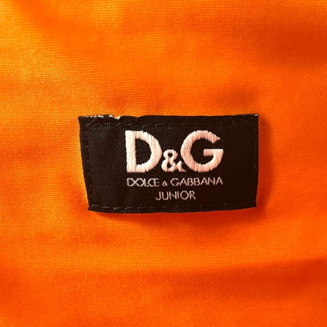 DOLCE & GABBANA D&G JUNIOR ストロー かごバッグ 豹柄