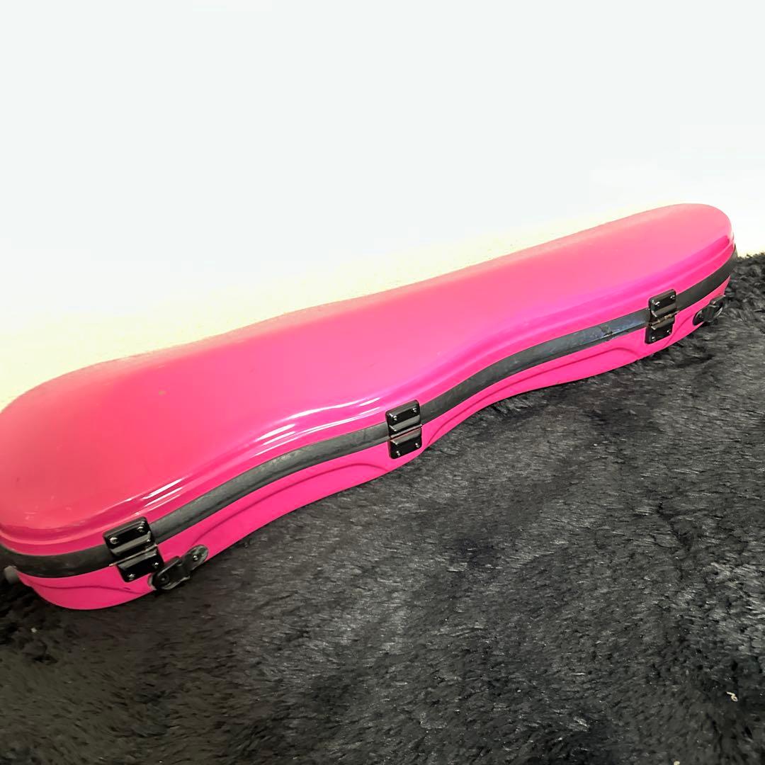 ピンク!! バイオリンケース 4/4サイズ ハードケース フライトケース 頑丈