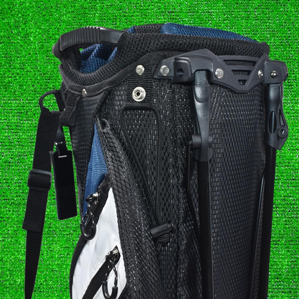 スリクソン スタンド式 軽量キャディバッグ【ブラック/ネイビー】新品！