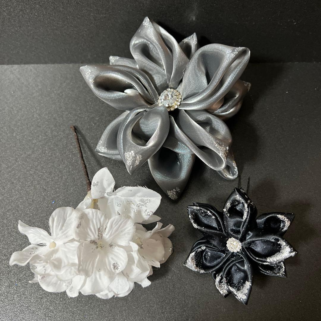 髪飾り・簪・成人式・結婚式・つまみ細工・豪華・ド派手・振袖・花魁・キラキラ・蝶